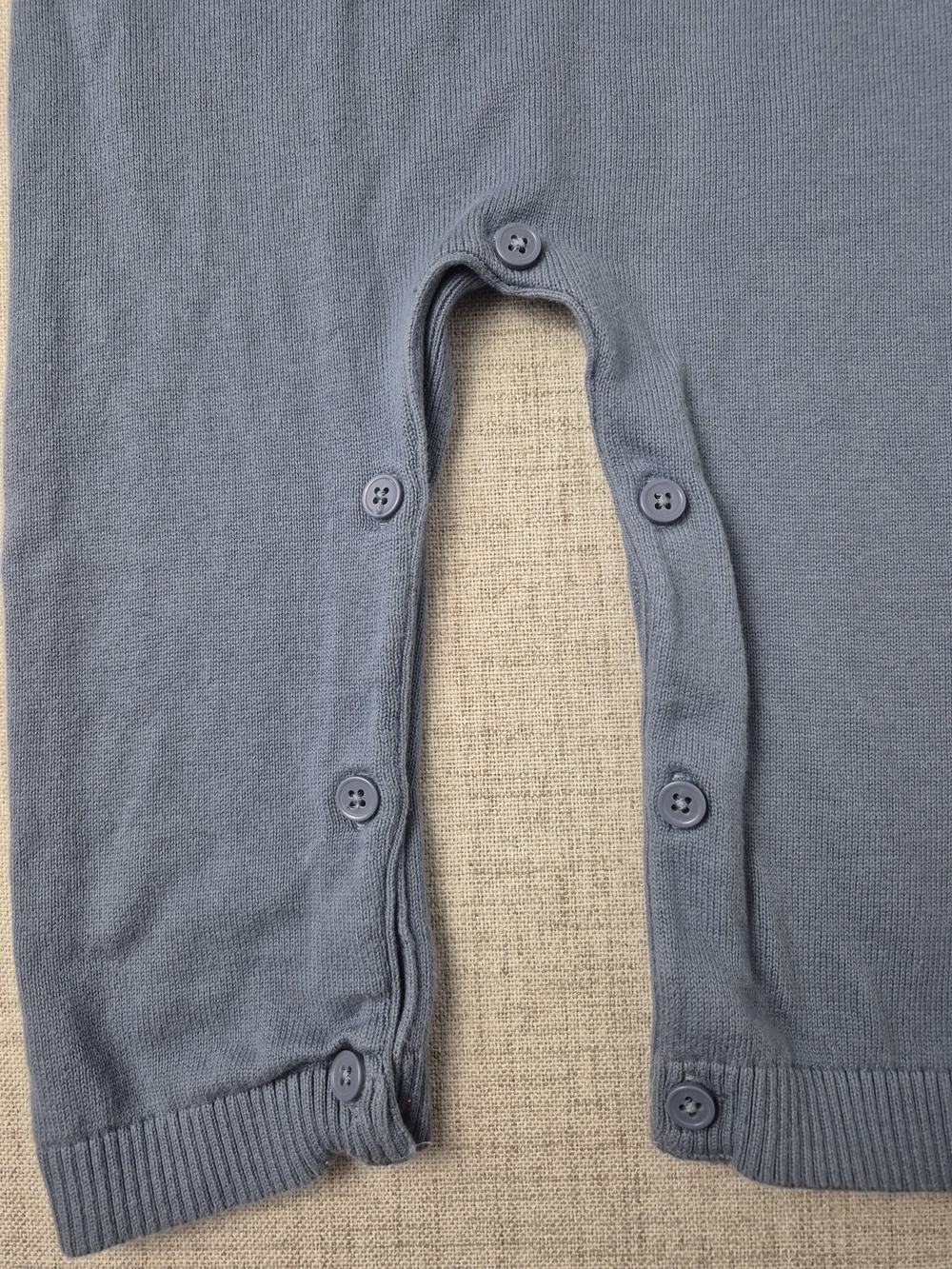 Goodlad Baby Boys 18 Months Knit Moose Romper Blue Striped One-Piece Coverall - Picture 7 of 9